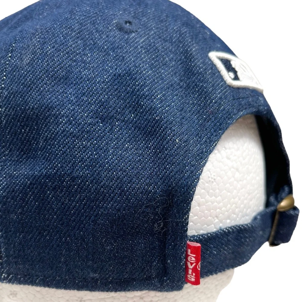 Levi’s x Chicago Cubs MLB‎ Collection Blue Denim Baseball Cap Hat New Era